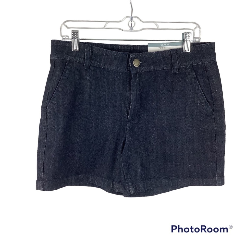 NWT Liz Claiborne Dark Wash Classic Denim Short